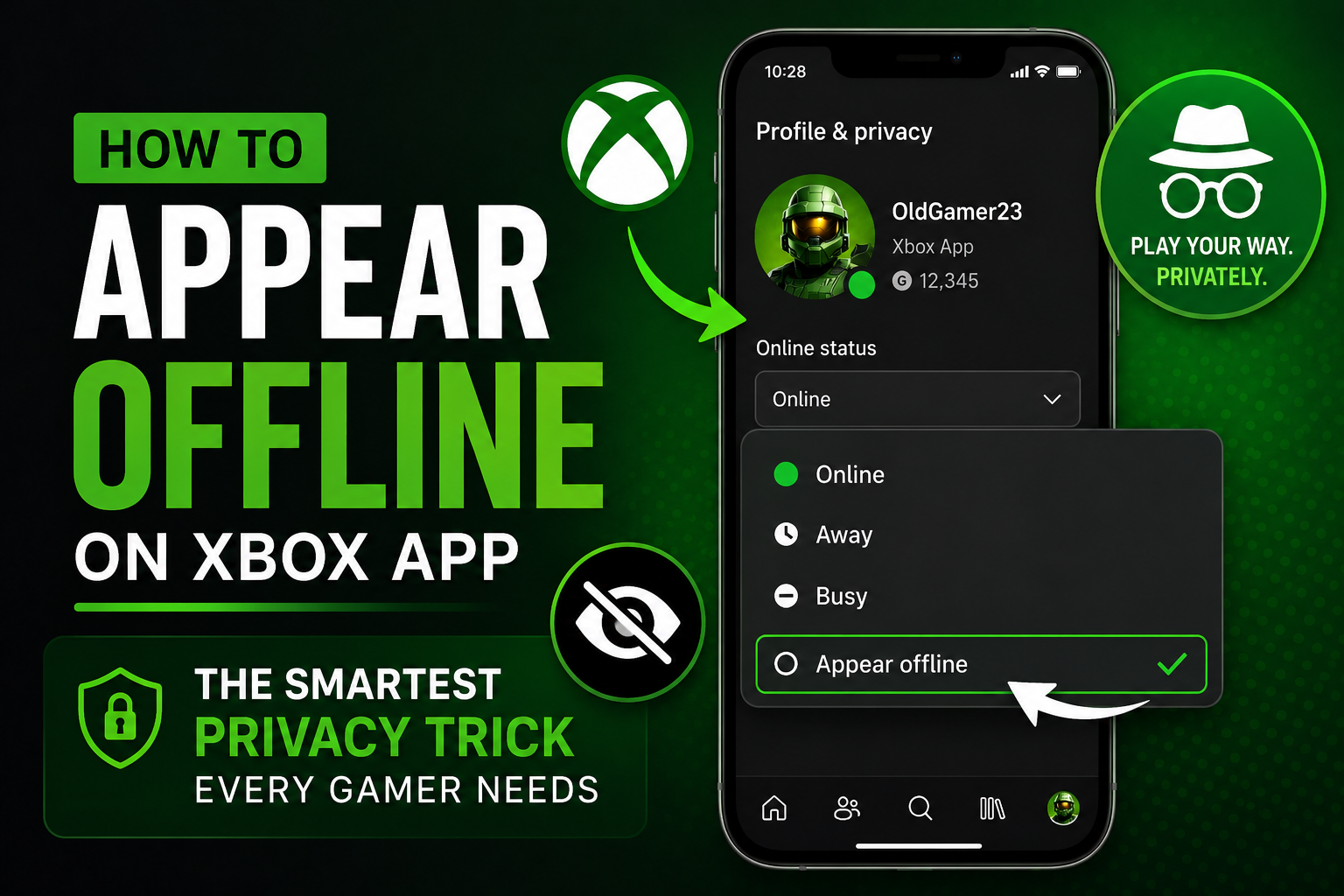 Appear Offline on Xbox App